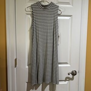 TIANA B. - Casual Sleeveless Striped Tank Midi Dress